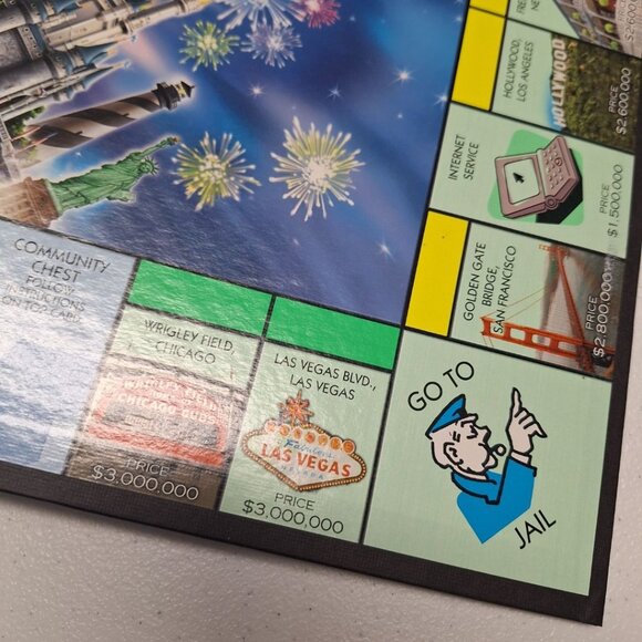 Monopoly Here Now Board Only Game Replacement Piece Folding 2006 Crafting - Picture 3 of 7